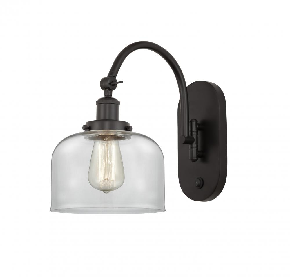 Bell - 1 Light - 8 inch - Oil Rubbed Bronze - Adjustable Swing Arm