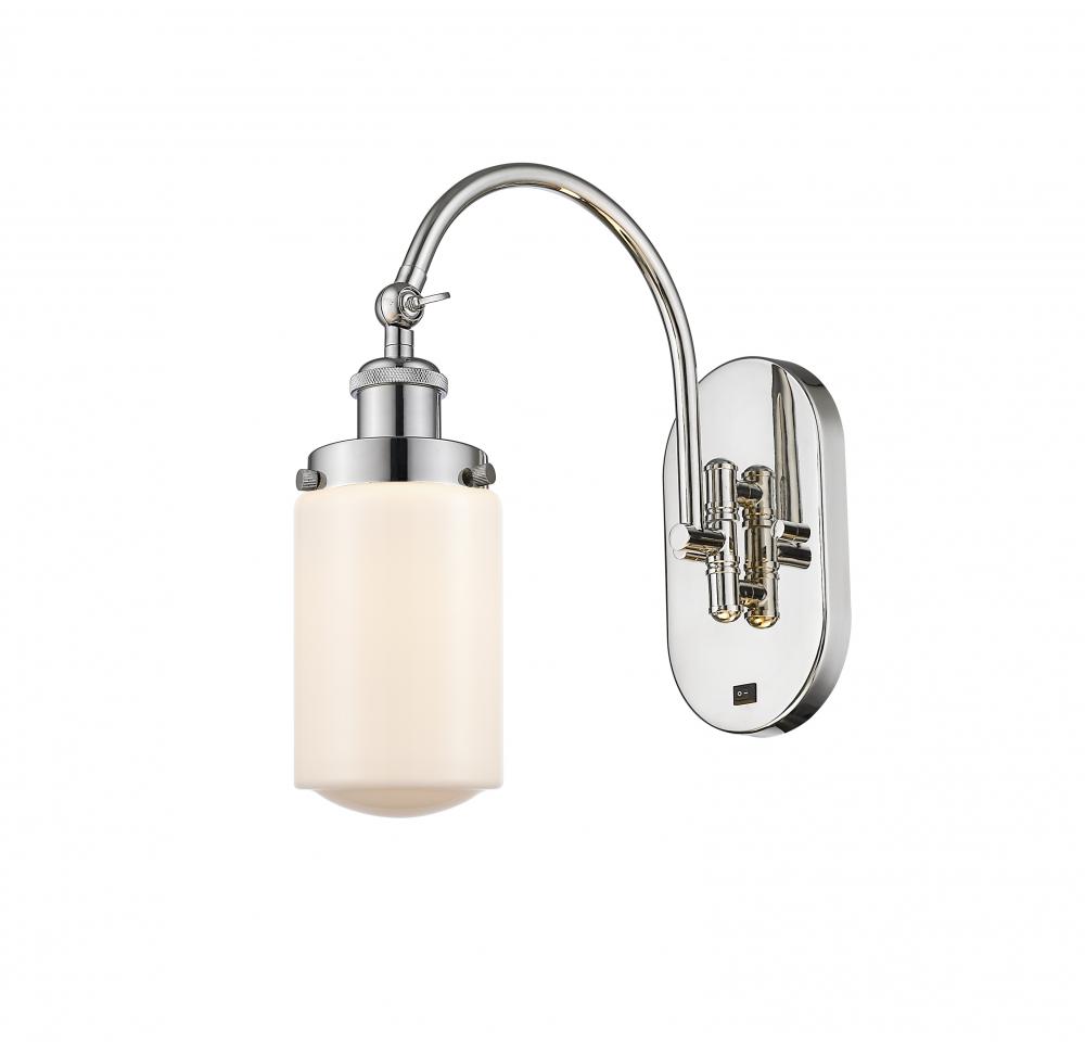 Dover - 1 Light - 5 inch - Polished Nickel - Adjustable Swing Arm