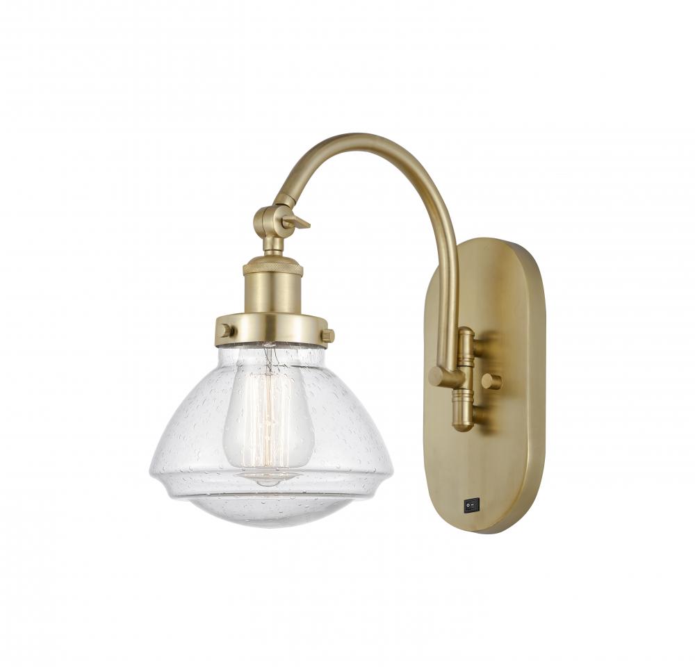 Olean - 1 Light - 7 inch - Satin Gold - Adjustable Swing Arm