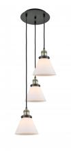 Innovations Lighting 113F-3P-BAB-G41 - Cone - 3 Light - 14 inch - Black Antique Brass - Cord hung - Multi Pendant
