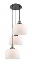Innovations Lighting 113F-3P-BAB-G71-L - Cone - 3 Light - 18 inch - Black Antique Brass - Cord hung - Multi Pendant