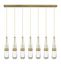 Innovations Lighting 127-452-1P-BB-G452-4CL - Milan - 7 Light - 48 inch - Brushed Brass - Linear Pendant