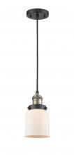 Innovations Lighting 201C-BAB-G51 - Bell - 1 Light - 5 inch - Black Antique Brass - Cord hung - Mini Pendant