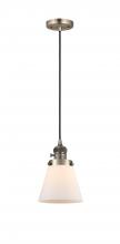 Innovations Lighting 201CSW-AB-G61 - Cone - 1 Light - 6 inch - Antique Brass - Cord hung - Mini Pendant