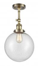 Innovations Lighting 201F-AB-G204-10 - Beacon - 1 Light - 10 inch - Antique Brass - Adjustable Semi-Flush Mount