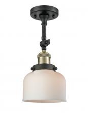 Innovations Lighting 201F-BAB-G71 - Bell - 1 Light - 8 inch - Black Antique Brass - Adjustable Semi-Flush Mount
