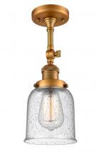 Innovations Lighting 201F-BB-G54 - Bell - 1 Light - 5 inch - Brushed Brass - Adjustable Semi-Flush Mount
