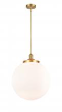 Innovations Lighting 201S-SG-G201-16 - Beacon - 1 Light - 16 inch - Satin Gold - Stem Hung - Pendant