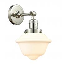 Innovations Lighting 203-PN-G531 - Oxford - 1 Light - 8 inch - Polished Nickel - Adjustable Sconce