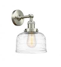 Innovations Lighting 203-SN-G713 - Bell - 1 Light - 8 inch - Brushed Satin Nickel - Adjustable Sconce