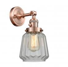 Innovations Lighting 203SW-AC-G142 - Chatham - 1 Light - 7 inch - Antique Copper - Adjustable Sconce