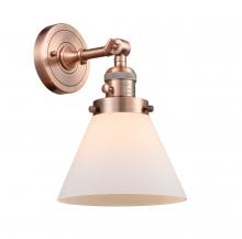 Innovations Lighting 203SW-AC-G41-LED - Cone - 1 Light - 8 inch - Antique Copper - Adjustable Sconce