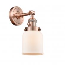 Innovations Lighting 203SW-AC-G51-LED - Bell - 1 Light - 5 inch - Antique Copper - Adjustable Sconce
