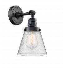 Innovations Lighting 203SW-BK-G64 - Cone - 1 Light - 6 inch - Matte Black - Adjustable Sconce