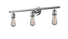 Innovations Lighting 204-PN-LED - Bare Bulb 3 Light Bath Vanity Light