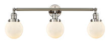 Innovations Lighting 205-PN-G201-6 - Beacon - 3 Light - 30 inch - Polished Nickel - Bath Vanity Light