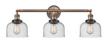 Innovations Lighting 205BP-ACBK-G74 - Bell - 3 Light - 32 inch - Antique Copper - Bath Vanity Light