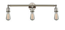 Innovations Lighting 205NH-PN - Bare Bulb 3 Light Bath Vanity Light
