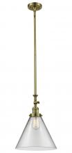 Innovations Lighting 206-AB-G42-L - Cone - 1 Light - 12 inch - Antique Brass - Stem Hung - Adjustable Mini Pendant