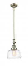 Innovations Lighting 206-AB-G713 - Bell - 1 Light - 8 inch - Antique Brass - Stem Hung - Adjustable Mini Pendant