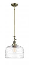 Innovations Lighting 206-AB-G713-L - Bell - 1 Light - 12 inch - Antique Brass - Stem Hung - Adjustable Mini Pendant