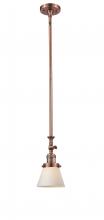 Innovations Lighting 206-AC-G61 - Cone - 1 Light - 6 inch - Antique Copper - Stem Hung - Adjustable Mini Pendant