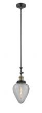 Innovations Lighting 206-BAB-G165 - Geneseo - 1 Light - 7 inch - Black Antique Brass - Stem Hung - Adjustable Mini Pendant
