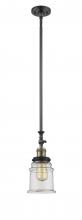 Innovations Lighting 206-BAB-G182 - Canton - 1 Light - 6 inch - Black Antique Brass - Stem Hung - Adjustable Mini Pendant