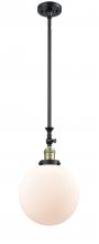 Innovations Lighting 206-BAB-G201-10 - Beacon - 1 Light - 10 inch - Black Antique Brass - Stem Hung - Adjustable Mini Pendant