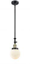Innovations Lighting 206-BAB-G201-6 - Beacon - 1 Light - 6 inch - Black Antique Brass - Stem Hung - Adjustable Mini Pendant