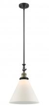 Innovations Lighting 206-BAB-G41-L - Cone - 1 Light - 12 inch - Black Antique Brass - Stem Hung - Adjustable Mini Pendant