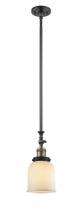 Innovations Lighting 206-BAB-G51 - Bell - 1 Light - 5 inch - Black Antique Brass - Stem Hung - Adjustable Mini Pendant