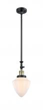 Innovations Lighting 206-BAB-G661-7 - Bullet - 1 Light - 7 inch - Black Antique Brass - Stem Hung - Adjustable Mini Pendant