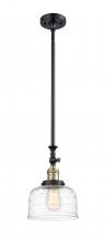 Innovations Lighting 206-BAB-G713 - Bell - 1 Light - 8 inch - Black Antique Brass - Stem Hung - Adjustable Mini Pendant