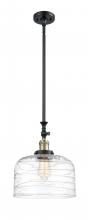 Innovations Lighting 206-BAB-G713-L - Bell - 1 Light - 12 inch - Black Antique Brass - Stem Hung - Adjustable Mini Pendant
