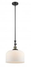 Innovations Lighting 206-BAB-G71-L - Bell - 1 Light - 12 inch - Black Antique Brass - Stem Hung - Adjustable Mini Pendant