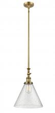 Innovations Lighting 206-BB-G44-L - Cone - 1 Light - 12 inch - Brushed Brass - Stem Hung - Adjustable Mini Pendant