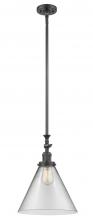 Innovations Lighting 206-OB-G42-L - Cone - 1 Light - 12 inch - Oil Rubbed Bronze - Stem Hung - Adjustable Mini Pendant