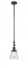Innovations Lighting 206-OB-G64 - Cone - 1 Light - 6 inch - Oil Rubbed Bronze - Stem Hung - Adjustable Mini Pendant