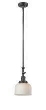 Innovations Lighting 206-OB-G71 - Bell - 1 Light - 8 inch - Oil Rubbed Bronze - Stem Hung - Adjustable Mini Pendant