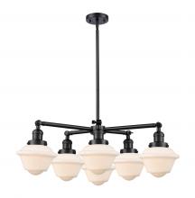 Innovations Lighting 207-6CR-BK-G531 - Small Oxford 6 Light Chandelier