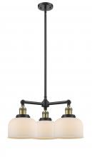 Innovations Lighting 207-BAB-G71 - Bell - 3 Light - 22 inch - Black Antique Brass - Stem Hung - Chandelier