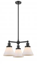 Innovations Lighting 207-OB-G41 - Cone - 3 Light - 22 inch - Oil Rubbed Bronze - Stem Hung - Chandelier