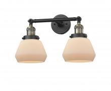 Innovations Lighting 208-BAB-G171 - Fulton - 2 Light - 17 inch - Black Antique Brass - Adjustable Bath Vanity Light