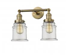 Innovations Lighting 208-BB-G182 - Canton - 2 Light - 17 inch - Brushed Brass - Adjustable Bath Vanity Light