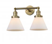 Innovations Lighting 208-BB-G41 - Cone - 2 Light - 18 inch - Brushed Brass - Adjustable Bath Vanity Light