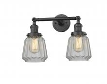 Innovations Lighting 208-OB-G142 - Chatham - 2 Light - 16 inch - Oil Rubbed Bronze - Adjustable Bath Vanity Light