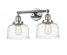 Innovations Lighting 208-PC-G713 - Bell - 2 Light - 19 inch - Polished Chrome - Adjustable Bath Vanity Light