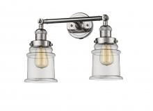 Innovations Lighting 208-PN-G182 - Canton - 2 Light - 17 inch - Polished Nickel - Adjustable Bath Vanity Light