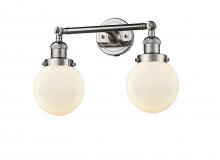 Innovations Lighting 208-PN-G201-6 - Beacon - 2 Light - 17 inch - Polished Nickel - Adjustable Bath Vanity Light